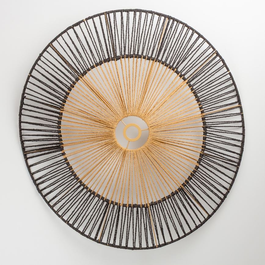 Brilagi - LED prisadený luster CERIA BOHO 1xE27/40W/230V pr. 50 cm čierna/hnedá/dub