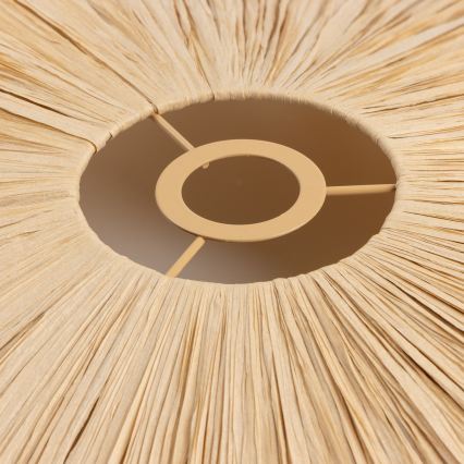 Brilagi - LED prisadený luster CERIA BOHO 1xE27/40W/230V pr. 60 cm rafia/dub