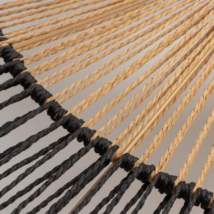 Brilagi - LED Prisadený luster CERIA BOHO 1xE27/40W/230V pr. 80 cm čierna/hnedá/dub