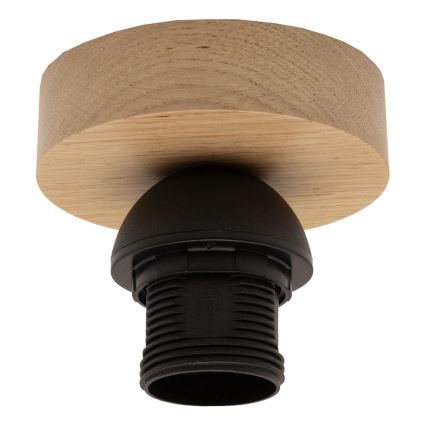 Brilagi - LED Prisadený luster CERIA BOHO 1xE27/40W/230V pr. 80 cm rafia/dub