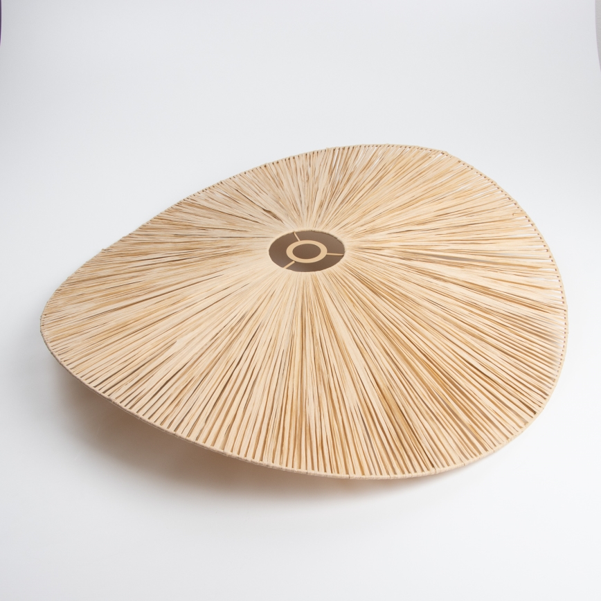 Brilagi - LED Prisadený luster CERIA BOHO 1xE27/40W/230V pr. 80 cm rafia/dub