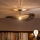 Brilagi - LED prisadený luster CERIA BOHO 1xE27/60W/230V priemer 80 cm čierna/hnedá/čierna