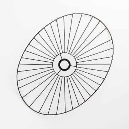 Brilagi - LED Prisadený luster CERIA WIRE 1xE27/40W/230V 40x56 cm čierna/dub