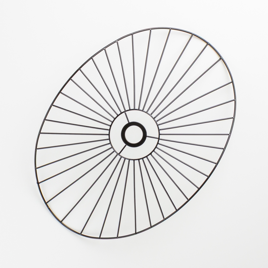 Brilagi - LED Prisadený luster CERIA WIRE 1xE27/40W/230V 40x56 cm čierna/dub