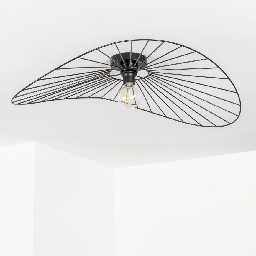 Brilagi - LED prisadený luster CERIA WIRE 1xE27/40W/230V 60x80 cm čierna