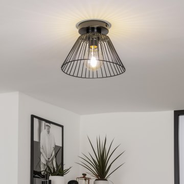 Brilagi - LED prisadený luster CERIA WIRE 1xE27/40W/230V pr. 21 cm čierny