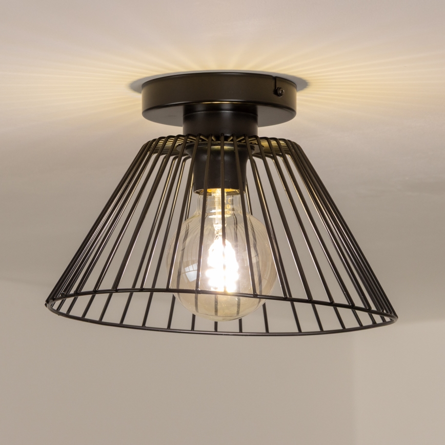 Brilagi - LED prisadený luster CERIA WIRE 1xE27/40W/230V pr. 21 cm čierny