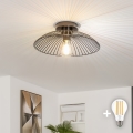 BRILAGI - LED prisadený luster CERIA WIRE 1xE27/40W/230V pr. 26 cm čierny