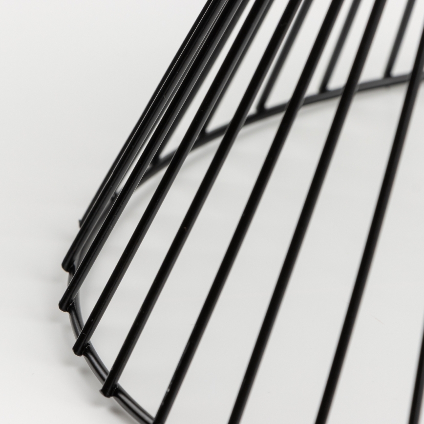 Brilagi - LED prisadený luster CERIA WIRE 1xE27/40W/230V pr. 30 cm čierna/dub