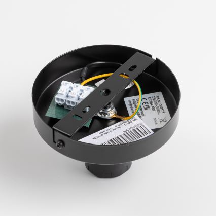 Brilagi - LED Prisadený luster CERIA WIRE 1xE27/40W/230V pr. 30 cm čierna