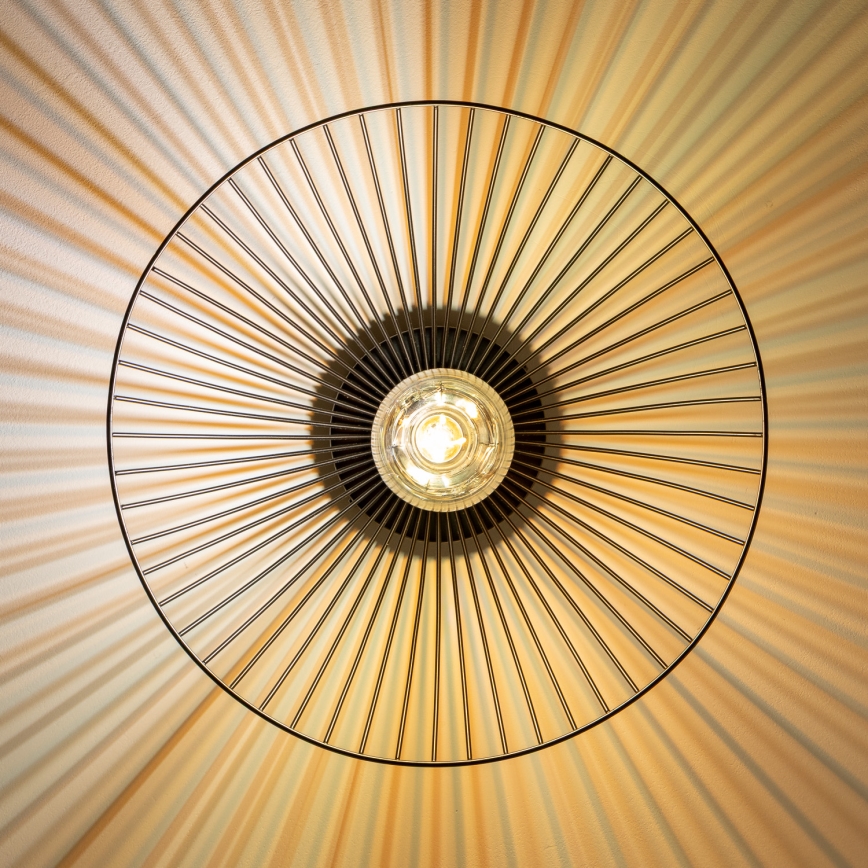 Brilagi - LED prisadený luster CERIA WIRE 1xE27/40W/230V pr. 38 cm čierna