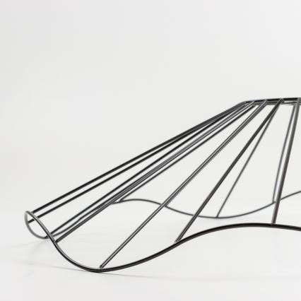 Brilagi - LED prisadený luster CERIA WIRE 1xE27/40W/230V pr. 60 cm čierna/dub