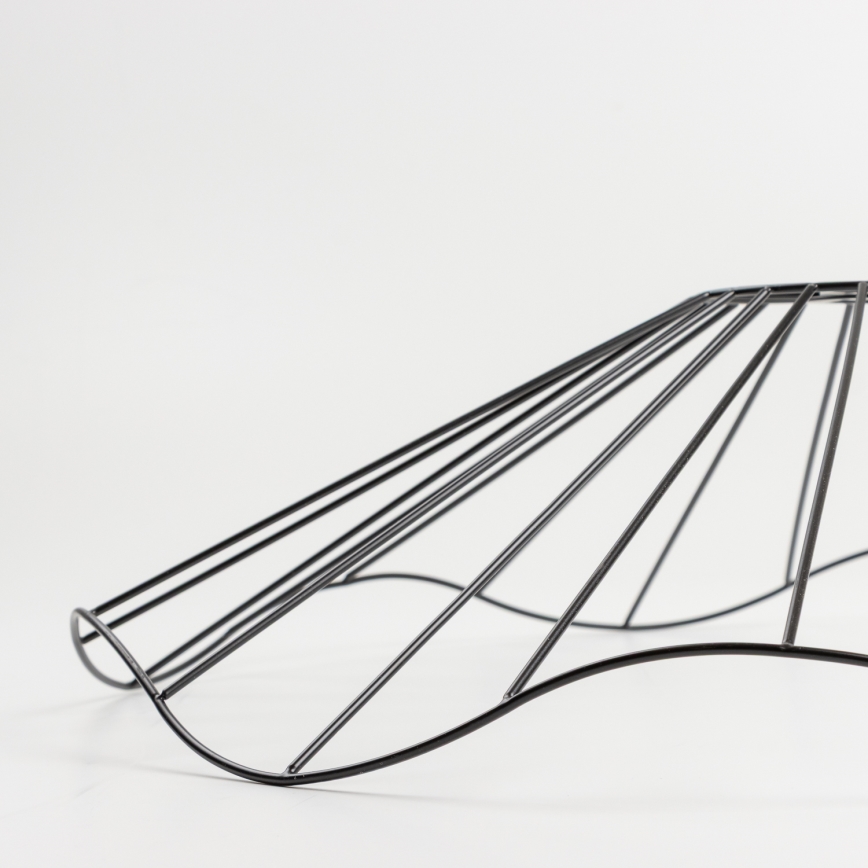 Brilagi - LED prisadený luster CERIA WIRE 1xE27/40W/230V pr. 60 cm čierna/dub