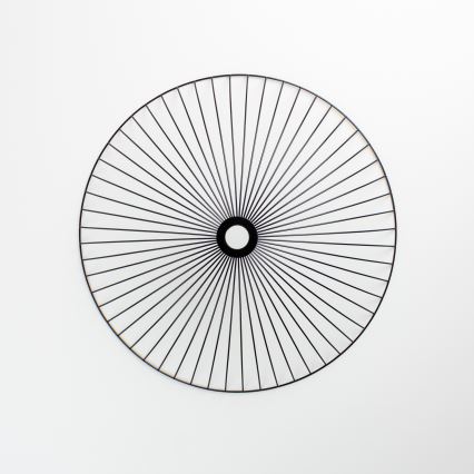 Brilagi - LED Prisadený luster CERIA WIRE 1xE27/40W/230V pr. 60 cm čierna/dub