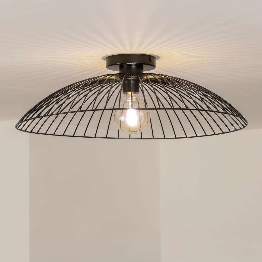 Brilagi - LED prisadený luster CERIA WIRE 1xE27/40W/230V pr. 60 cm čierna