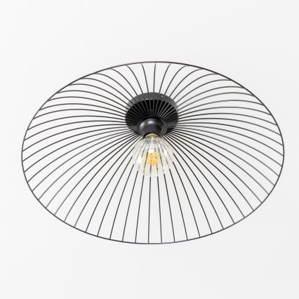 Brilagi - LED prisadený luster CERIA WIRE 1xE27/40W/230V pr. 60 cm čierna