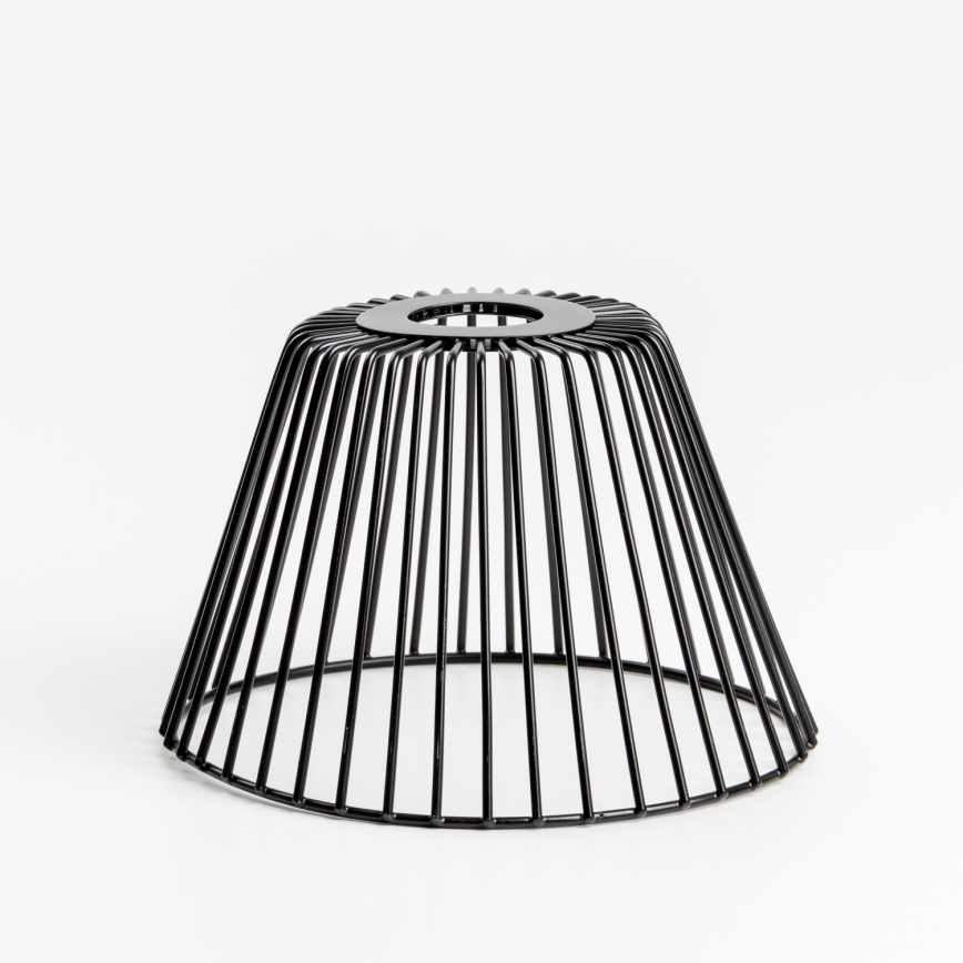 Brilagi - LED prisadený luster CERIA WIRE 1xE27/40W/230V pr. 80 cm čierna/dub