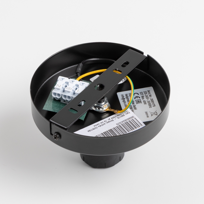 Brilagi - LED prisadený luster CERIA WIRE 1xE27/40W/230V priemer 45 cm čierny