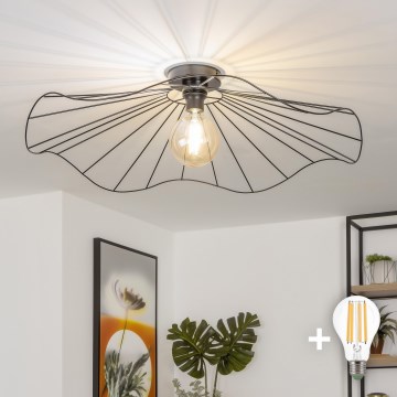 Brilagi - LED prisadený luster CERIA WIRE 1xE27/40W/230V priemer 80 cm čierna
