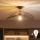 Brilagi - LED Prisadený luster CERIA WIRE 1xE27/60W/230V 40x56 cm čierna