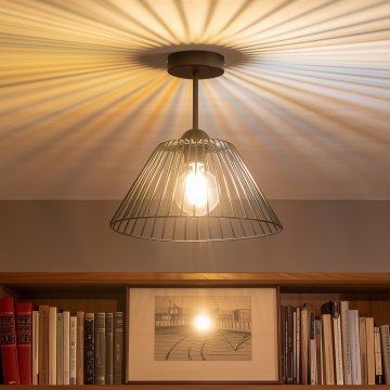 Brilagi - LED prisadený luster CERIA WIRE 1xE27/60W/230V, priemer 30 cm, čierna