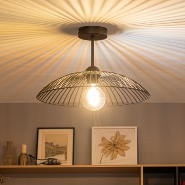 Brilagi - LED prisadený luster CERIA WIRE 1xE27/60W/230V priemer 38 cm čierny