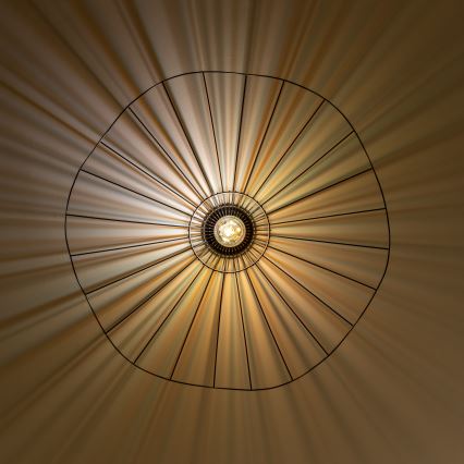 Brilagi - LED prisadený luster CERIA WIRE, 1× E27 (40 W), 230 V, priemer 80 cm, čierna