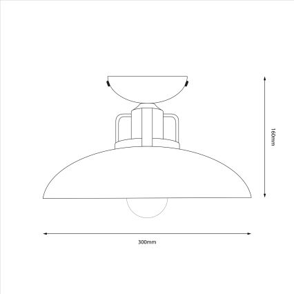 Brilagi - LED Prisadený luster FLAMENGO 1xE27/60W/230V biela
