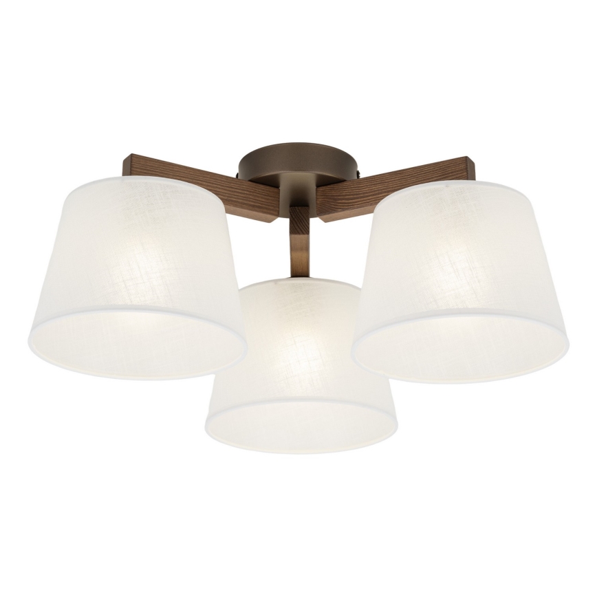 BRILAGI - LED Prisadený luster LATTE 3xE27/15W/230V borovica/biela