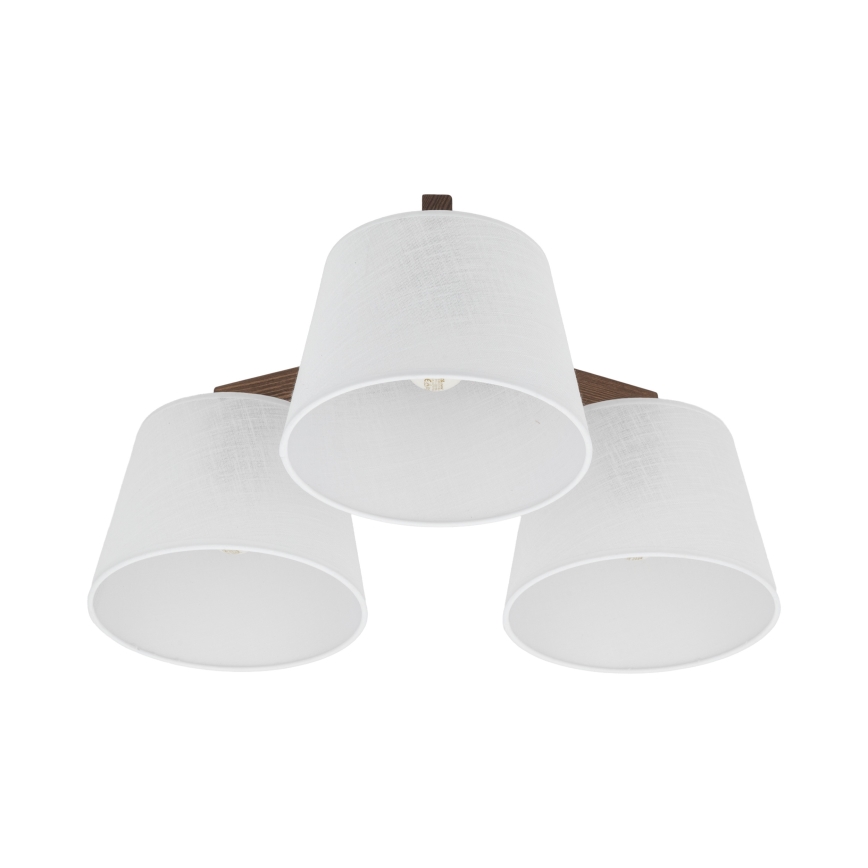 BRILAGI - LED Prisadený luster LATTE 3xE27/15W/230V borovica/biela