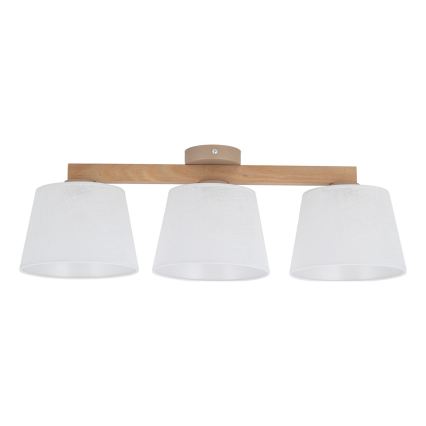 BRILAGI - LED Prisadený luster LATTE SABIA 3xE27/15W/230V borovica/biela