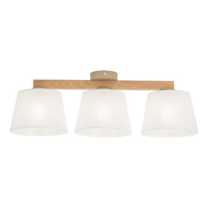 BRILAGI - LED Prisadený luster LATTE SABIA 3xE27/15W/230V borovica/biela