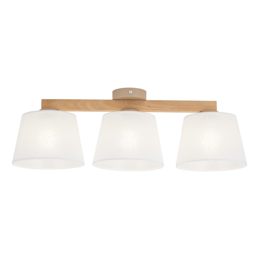 BRILAGI - LED Prisadený luster LATTE SABIA 3xE27/15W/230V borovica/biela