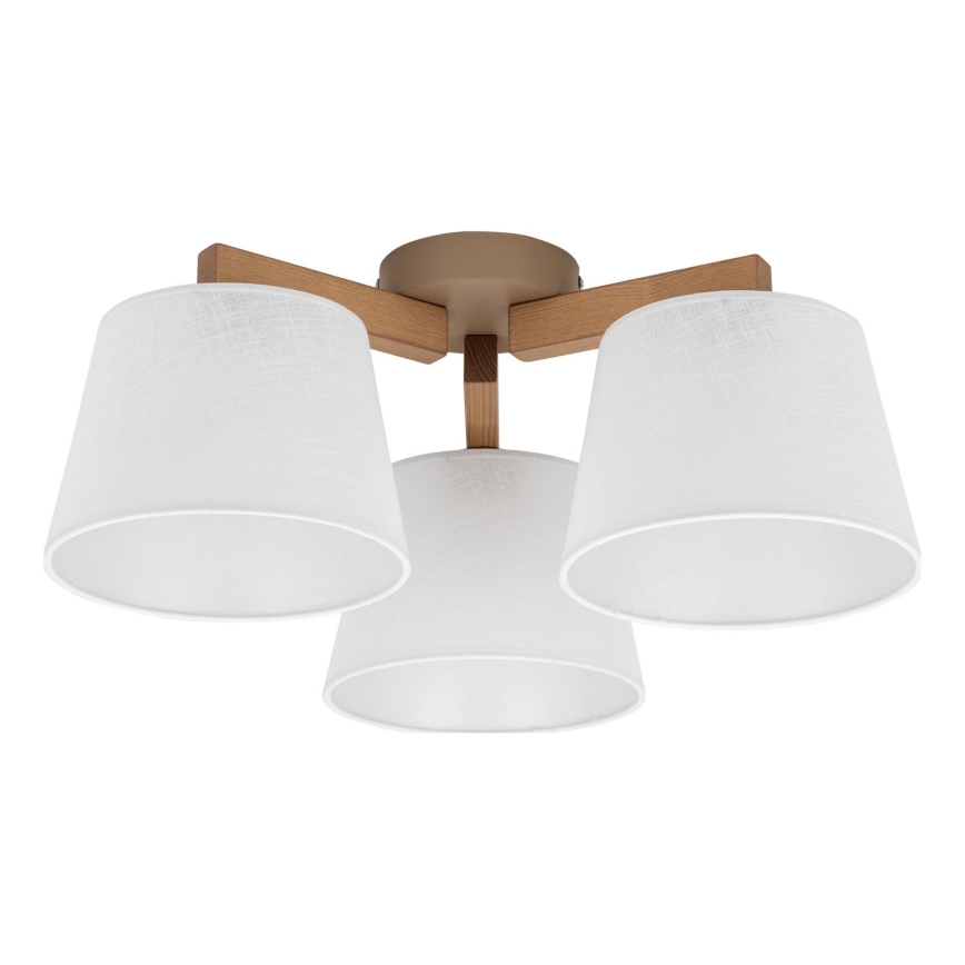 BRILAGI - LED Prisadený luster LATTE SABIA 3xE27/15W/230V borovica/biela