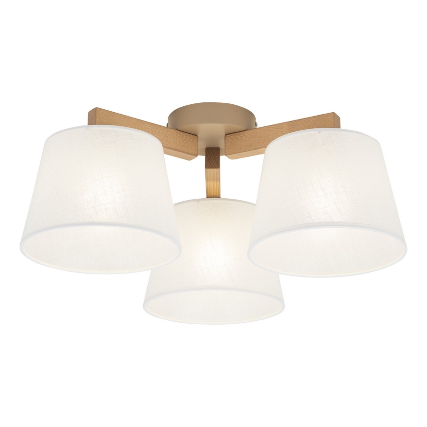 BRILAGI - LED Prisadený luster LATTE SABIA 3xE27/15W/230V borovica/biela