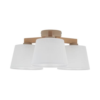 BRILAGI - LED Prisadený luster LATTE SABIA 3xE27/15W/230V borovica/biela