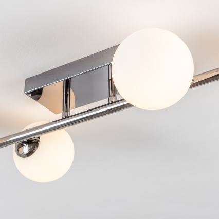 Brilagi - LED prisadený luster MILLA 4xG9/3W/230V čierny chróm/biela