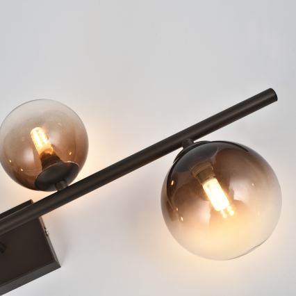 Brilagi - LED Prisadený luster MILLA 4xG9/3W/230V hnedá/dymová hnedá