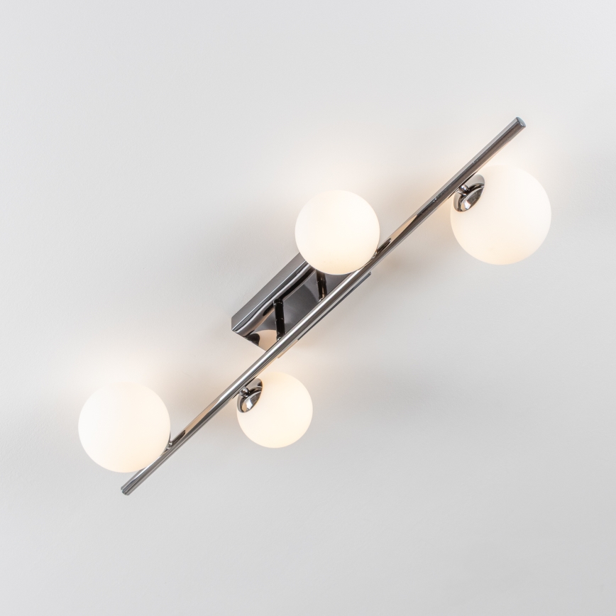 Brilagi - LED Prisadený luster MILLA 4xG9/3W/230V lesklý chróm/biela