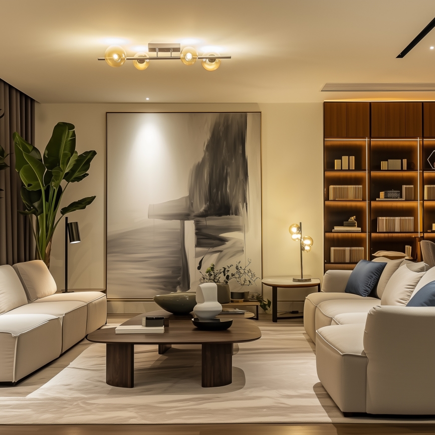 Brilagi - LED Prisadený luster MILLA 4xG9/3W/230V lesklý chróm/zlatá