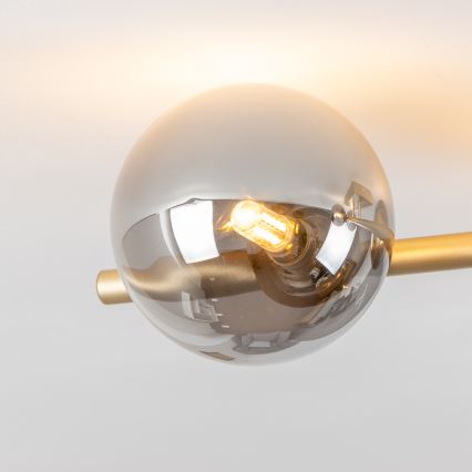 Brilagi - LED Prisadený luster MILLA 4xG9/3W/230V zlatá/dymová