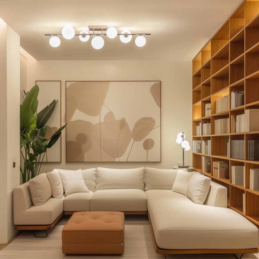 Brilagi - LED Prisadený luster MILLA 7xG9/3W/230V lesklý chróm/biela