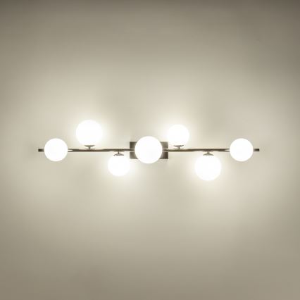 Brilagi - LED Prisadený luster MILLA 7xG9/3W/230V lesklý chróm/biela