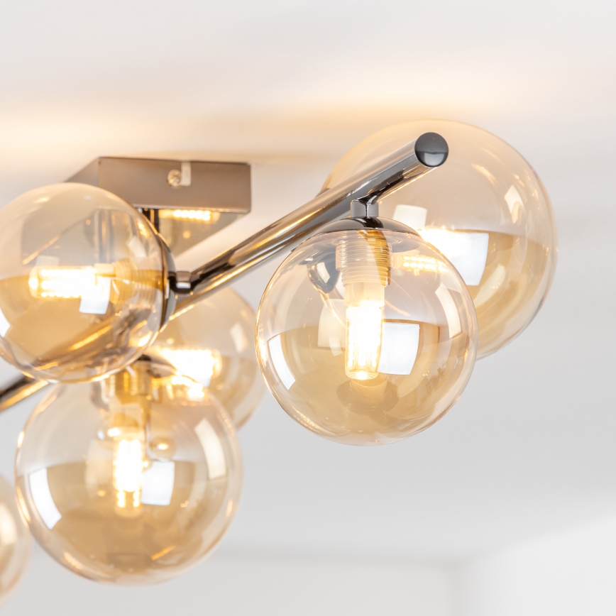 Brilagi - LED Prisadený luster MILLA 7xG9/3W/230V lesklý chróm/zlatá