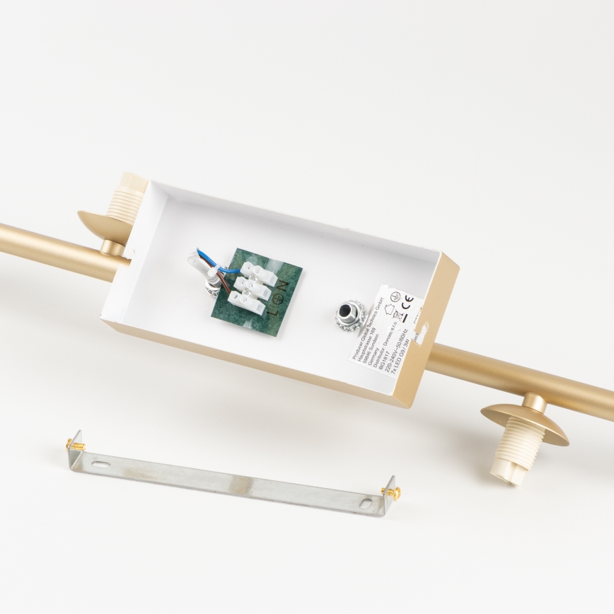 Brilagi - LED Prisadený luster MILLA 7xG9/3W/230V zlatá/dymová