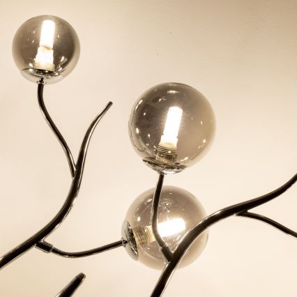 Brilagi - LED Prisadený luster MISTEL 15xG9/3W/230V lesklý chróm/dymová