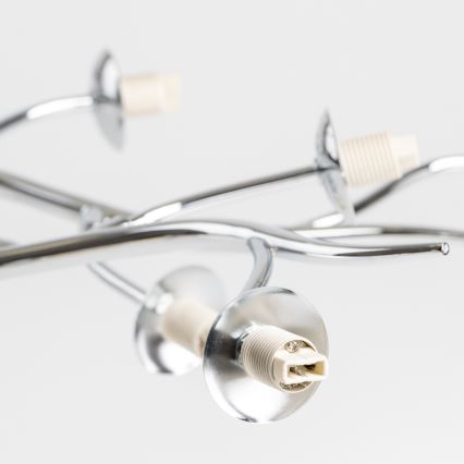 Brilagi - LED Prisadený luster MISTEL 15xG9/3W/230V lesklý chróm/dymová