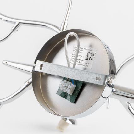 Brilagi - LED Prisadený luster MISTEL 15xG9/3W/230V lesklý chróm/dymová