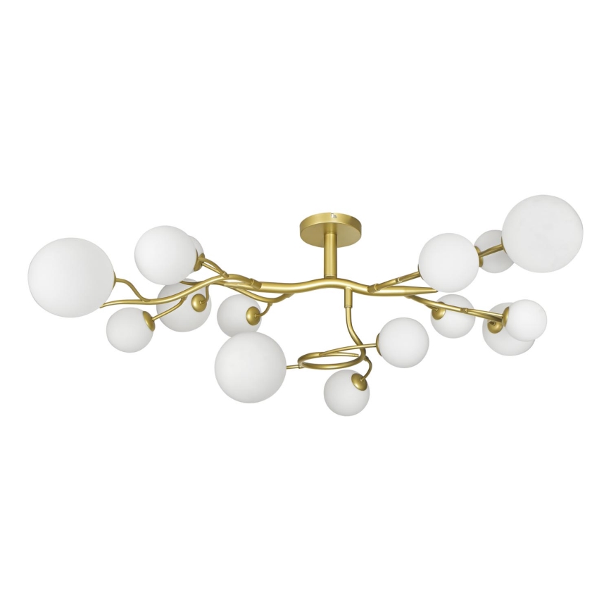 Brilagi - LED Prisadený luster MISTEL 15xG9/3W/230V zlatá/biela