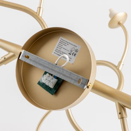 Brilagi - LED Prisadený luster MISTEL 15xG9/3W/230V zlatá/biela